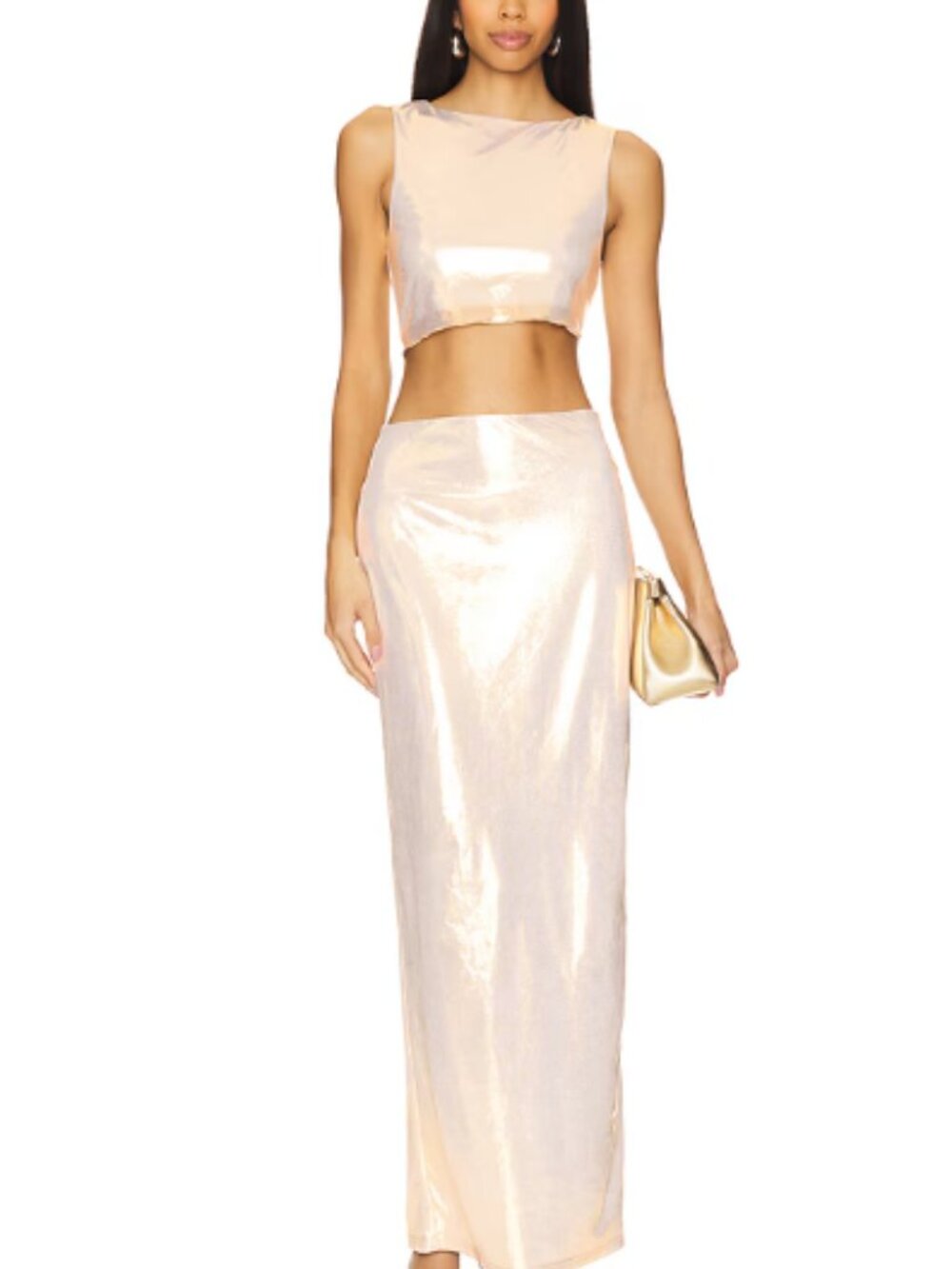 NWT superdown Pearl Maxi Set Size XS Two Piece Maxi Skirt Set Revolve